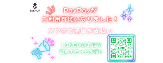 PayPayでのお支払いが可能になりました！